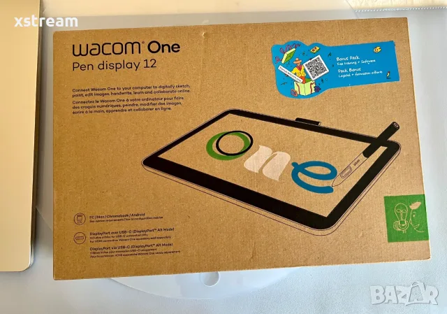Wacom One Pen Display 12″ (DTC121W0B) Графичен Таблет с Дисплей с USB‑C, Gen-2, Почти Неупотребяван!, снимка 15 - Таблети - 55561592