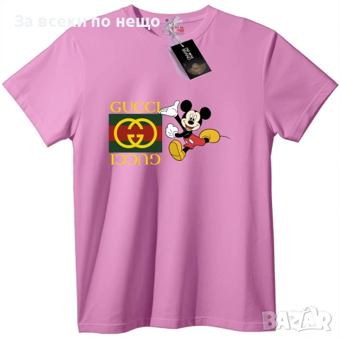 Gucci Mickey Mouse Унисекс Тениска👚👕Дамска Тениска👕Мъжка Тениска👚👕Детска Код No One Brand, снимка 9 - Тениски - 54979114