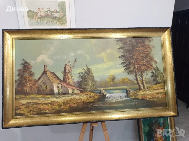 133 сантиметра класика: Мащабна маслена живопис , снимка 3 - Картини - 54247928