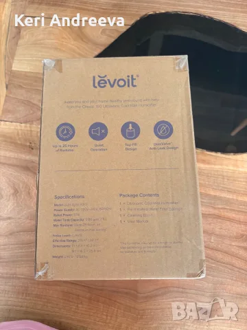 Levoit Classic 160 Ultrasonic Cool Mist Humidifier – ултразвуков овлажнител за въздух., снимка 2 - Овлажнители и пречистватели за въздух - 55451581