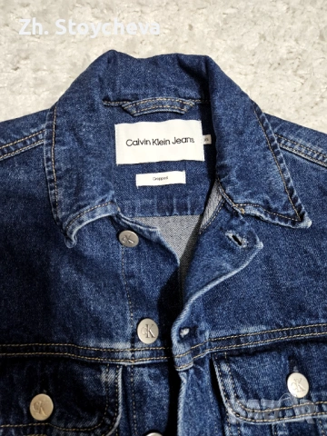 Дамско дънково яке CALVIN KLEIN, снимка 2 - Якета - 54454754