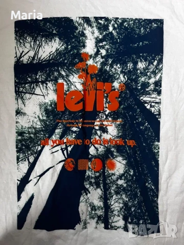 Мъжка тениска Levi’s бяла оригинал, снимка 2 - Тениски - 54544936