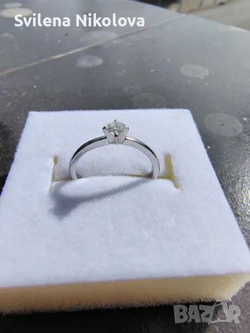 Годежен пръстен Virtuosa – естествен диамант 0.15 ct, снимка 7 - Пръстени - 55414113