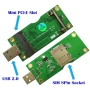 Mini PCI-E to USB Adapter със SIM слот за WWAN/LTE модул, снимка 1