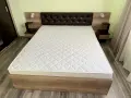 спален комплект ‘Сандеро’ с легло 160/200, матрак, гардероб с надстройка и комод, снимка 2