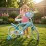 Детски велосипед Bluey 16" със спомагателни колела – светлосин, за деца 5–7 години, снимка 3