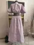 ZARA рокля лила с бродирани цветя М, снимка 6