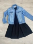 Рокля и дънково яке Zara XS, снимка 1