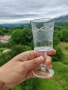 Ретро кристални чаши за вино / ликьор – 2 бр. (с лека забележка), снимка 2