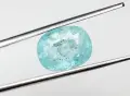Естествен 3,20 карата Параиба турмалин (Copper Bearing) с неонов цвят и сертификат!, снимка 3