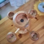 Нов голям дървен свещник за 5 свещи, снимка 3