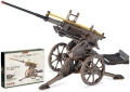 Нов механичен ROBOTIME 3D дървен модел артилерийска платформа 133 части, снимка 1