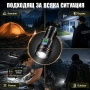 Мощен тактически ръчен фенер | 3000 лумена | 500м обхват | USB-C за къмпинг лов риболов палатка, снимка 3
