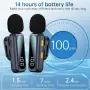 Комплект 2 безжични Lavalier микрофона dralud M1 за iPhone, Android, USB-C и Lightning, снимка 6