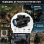 Тактически прицел 1×40 бързомер мерник за лов еърсофт въздушна пушка оптика за оръжие лък малък, снимка 5