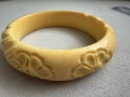 Антикварна/ рядка старинна гривна от слонова кост . , снимка 2