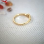 Пръстен с 14К златно покритие 224938, снимка 3