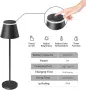 LED настолна лампа на батерия, USB-C зареждане и дистанционно, снимка 3