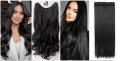 Черни треси екстеншън Дължина 60см Цена 21€, снимка 1