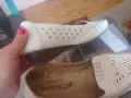 Подарявам!Бели обувки с ниска подметка тип ток, снимка 6
