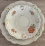 Антикварно трио Sorau Carstens Porzellan Astoria “Blume Orange” (Германия, 1925–1939г.), снимка 4