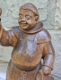 Красива Стара Дървена Фигура Монах , снимка 7