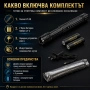 Силен ръчен лед фенер с електрошок палка бухалка за кучета самозащита, снимка 5