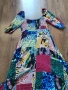 DESIGUAL Midi dress with animal print - страхотна рокля Л, снимка 12