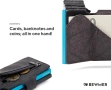 BEWMER RFID card case slim wallet / money clip / black / нов, снимка 10