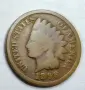 Лот от 6 бр. стари американски монети 1 цент (Indian Head Cent) – 1887-1898 г, снимка 2
