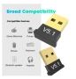 Bluetooth 5.1 безжичен адаптер, съвместим с компютър/лаптоп, USB, черен, снимка 2