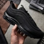 📌Мъжки маратонки Nike Air Max 97 – Triple Black Edition 41 42 43 44 45 Цена 97€ Еконт, снимка 2