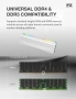 Нов Алуминиев Охладител за РАМ Памет EZDIY-FAB RH01 ARGB RAM Heatsink (Бял цвят) за DDR4 и DDR5  , снимка 5