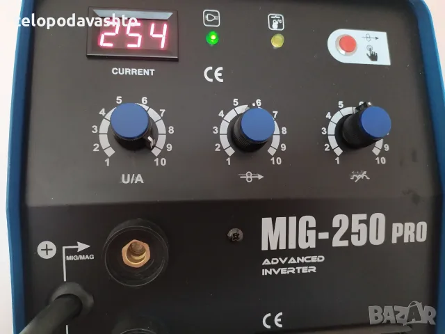 Телоподаващо 250А Заваръчен / Телоподаващ апарат МАХ PROFESSIONAL MIG 250А - 4м. евро шланг, снимка 3 - Други машини и части - 53072149