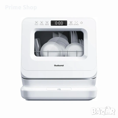 Преносима мини съдомиялна машина 3в1, 72°C, 360° измиване, сушене, вентилиране