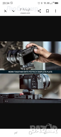 PGYTECH Щипка за камера Beetle с плоча за бързо освобождаване за Sony, Nikon, Fuji, DSLR , снимка 9 - Чанти, стативи, аксесоари - 55157034