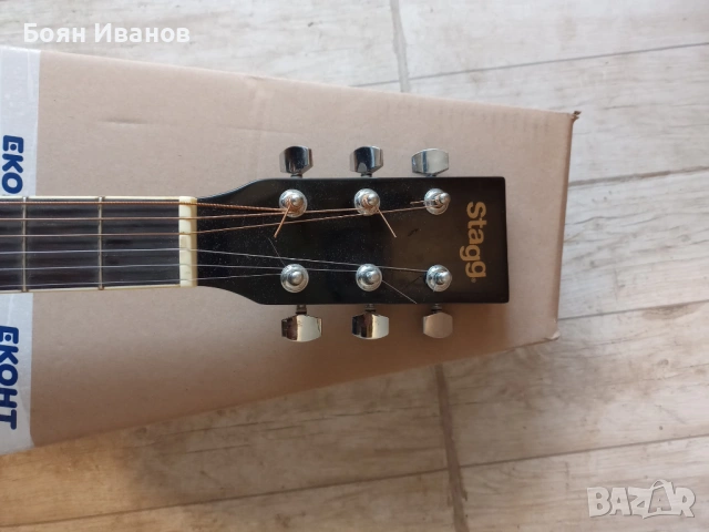 Китара електо-акустична STAG SA20ACE BLK, снимка 3 - Китари - 54669014