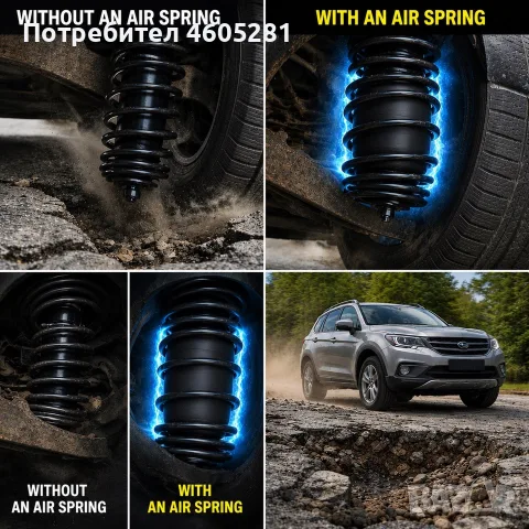 Въздушните възглавници за пружини VW Volkswagen Passat Touran Transporter T4 T5 T6 Tiguan Golf Shara, снимка 12 - Аксесоари и консумативи - 55653686