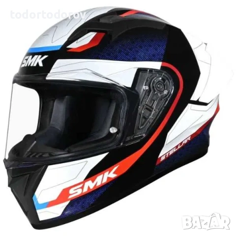 Мото каска за мотор SMK STELLAR SPORT FLIGHT Blue/Red 232.74 лв. / 119 €