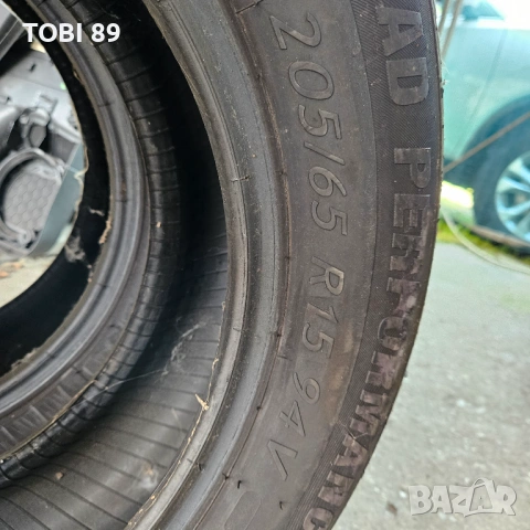 2 бр. Летни Гуми 205/65/15 Като Нови!, снимка 4 - Гуми и джанти - 54109404