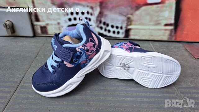 Английски детски олекотени маратонки със Stitch, снимка 4 - Детски маратонки - 54773433