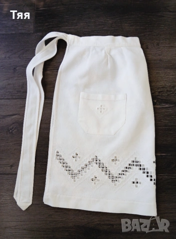 Бяла детска престилка с бродерия , снимка 5 - Други ценни предмети - 54113463