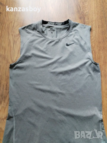 Nike Pro Combat Cool Compression - мъжки фитнес потни КАТО НОВ Л, снимка 2 - Тениски - 54416376