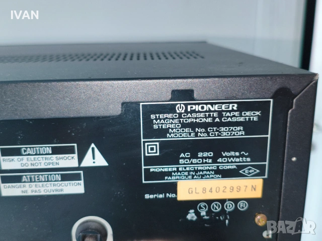 Продавам дек pioneer-ct-3070r, снимка 5 - Декове - 53993664