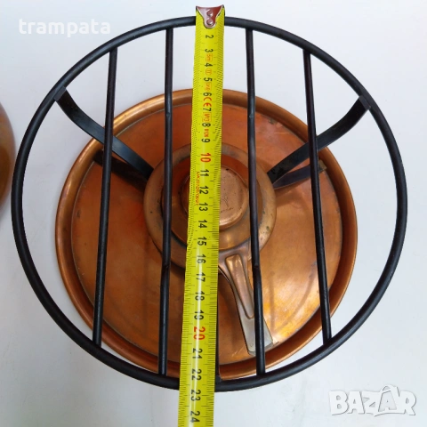 НАЙ ДОБРАТА ОФЕРТА Старо Швейцарско Медно фондю et bon appetit, снимка 6 - Антикварни и старинни предмети - 54241152