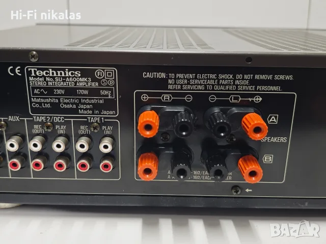 ретро Hi-Fi стерео усилвател TECHNICS SU-A600MK3, снимка 8 - Ресийвъри, усилватели, смесителни пултове - 55582788