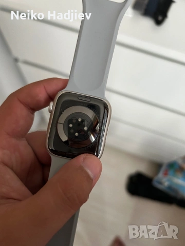 Apple Watch 7 White, снимка 6 - Смарт часовници - 54857115