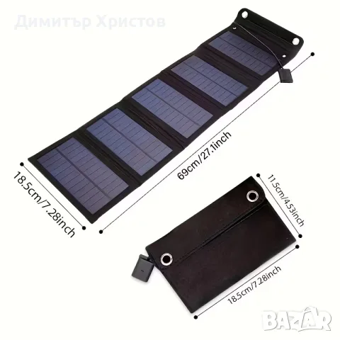 Соларно зарядно за телефон, снимка 10 - Къмпинг осветление - 55428999