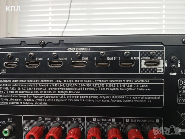 7.1 канален ресивър DENON AVR -1912, снимка 9 - Ресийвъри, усилватели, смесителни пултове - 54376713