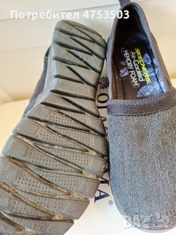 Черни обувки Skechers 37, снимка 4 - Дамски ежедневни обувки - 54367837